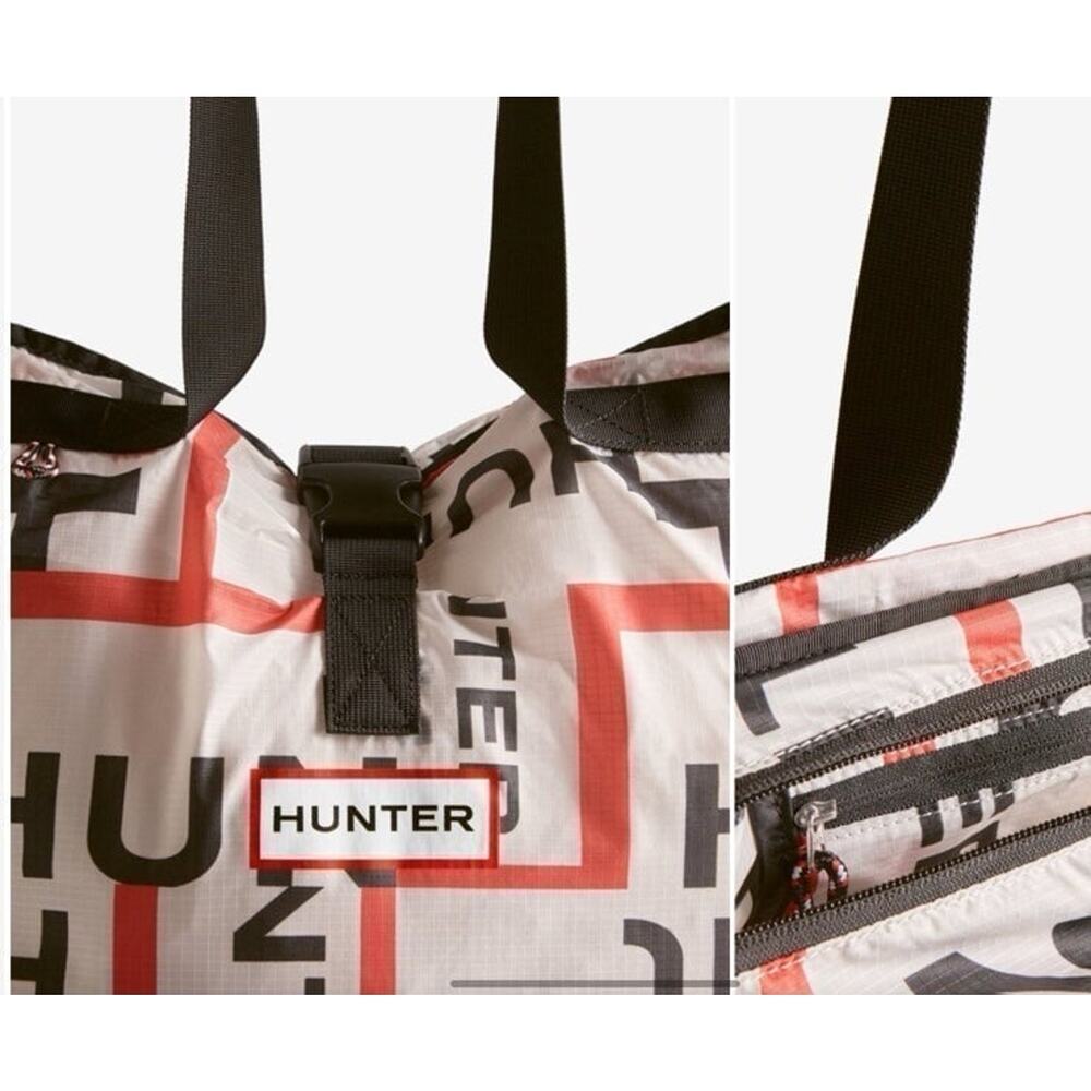 NWT❤️Hunter Original Ripstop Exploded Logo Packable Tote - Picture 7 of 11